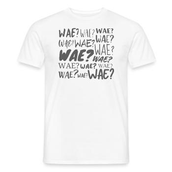 Wae? - T-shirt homme - blanc - Devant - AI Model Male 178 dark (178cm)