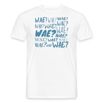 Wae? - T-shirt homme - blanc - Devant - AI Model Male 178 dark (178cm)