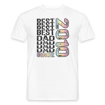 Bester Papa der Welt seit 2010 Vatertag - Männer T-Shirt - Weiß - Vorne - AI Model Male 178 dark (178cm)