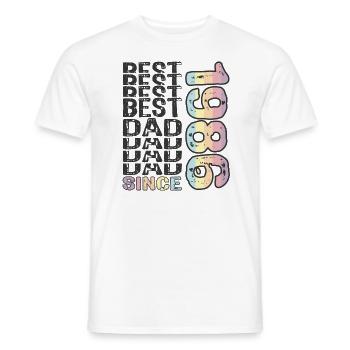 Bester Papa der Welt seit 1986 Vatertag - Männer T-Shirt - Weiß - Vorne - AI Model Male 178 dark (178cm)