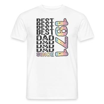 Bester Papa der Welt seit 1971 Vatertag - Männer T-Shirt - Weiß - Vorne - AI Model Male 178 dark (178cm)