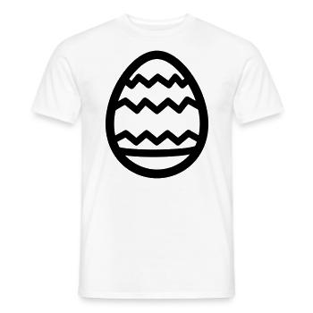 Ei - Männer T-Shirt - Weiß - Vorne - AI Model Male 178 dark (178cm)