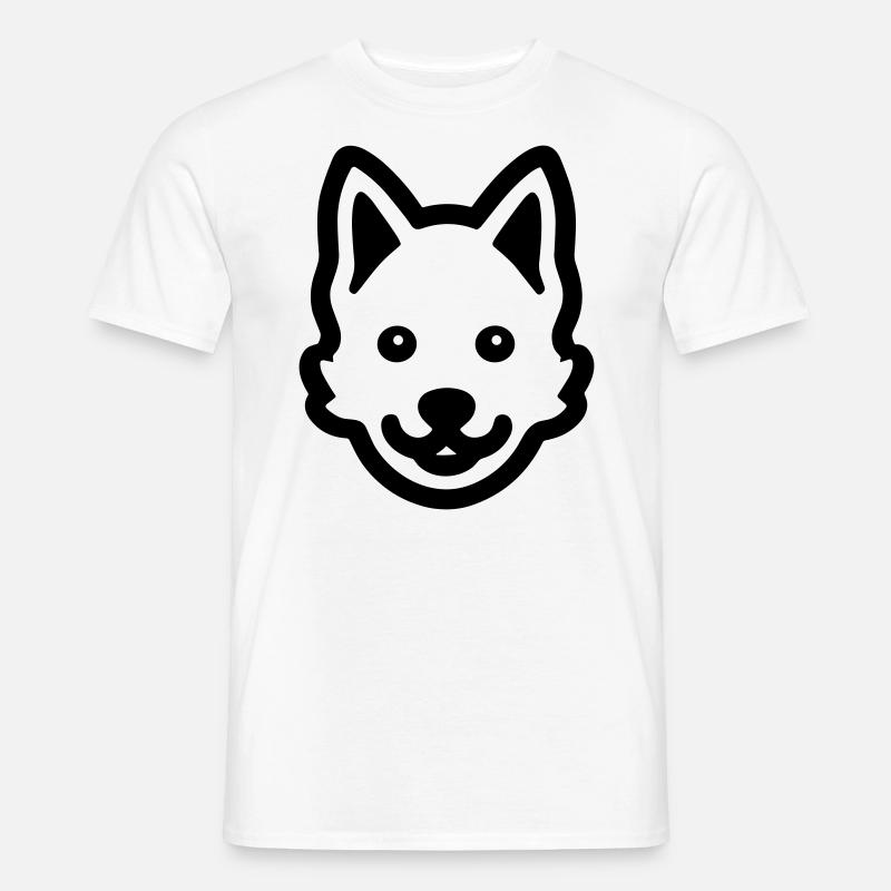 Hund - Männer T-Shirt - Weiß