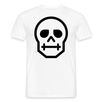 Schädel - Männer T-Shirt - Weiß - Vorne - AI Model Male 178 dark (178cm)