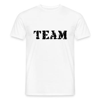 Team, Player, Club, Sports, Winner, Best, Champion - Men's T-Shirt - white - Front - AI Model Male 178 dark (178cm)