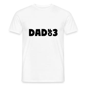 Père de 3 enfants - T-shirt homme - blanc - Devant - AI Model Male 178 dark (178cm)