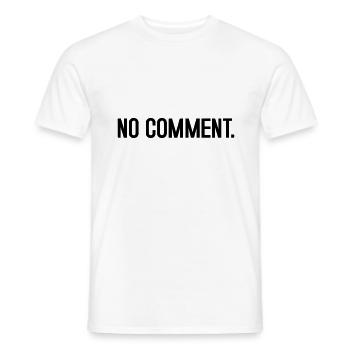 No comment - Men's T-Shirt - white - Front - AI Model Male 178 dark (178cm)