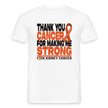 Thank You Cancer For Making Me Strong - Männer T-Shirt - Weiß - Vorne - AI Model Male 178 dark (178cm)