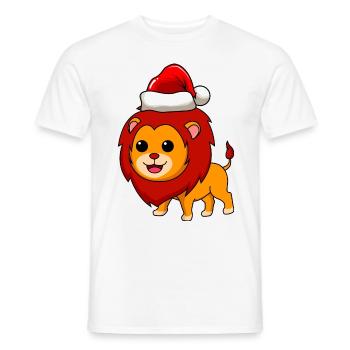 Léo Comique Noël - T-shirt homme - blanc - Devant - AI Model Male 178 dark (178cm)