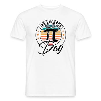 Sweet Pi Day 3.14 - Pi Day - Geschenk Happy Pi Day - Männer T-Shirt - Weiß - Vorne - AI Model Male 178 dark (178cm)