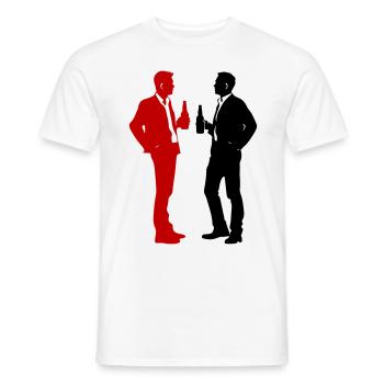 Equipe d’enterrement de vie de garçon - T-shirt homme - blanc - Devant - AI Model Male 178 dark (178cm)