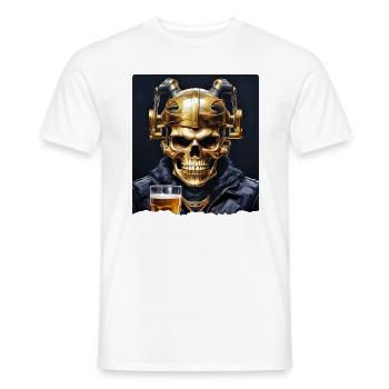 Crâne de bière 0.9 - T-shirt homme - blanc - Devant - AI Model Male 178 dark (178cm)