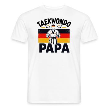 Taekwondo Dad - Men's T-Shirt - white - Front - AI Model Male 178 dark (178cm)