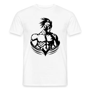 Gladiator Muscles Spartan Gym - T-shirt homme - blanc - Devant - AI Model Male 178 dark (178cm)