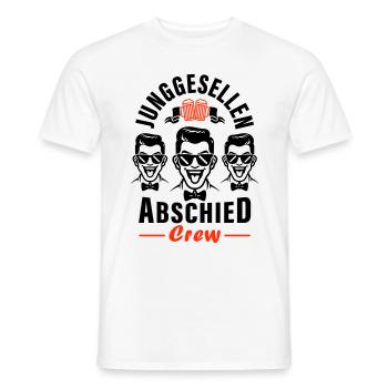 Bachelor Party Crew Bachelor Party - Men's T-Shirt - white - Front - AI Model Male 178 dark (178cm)