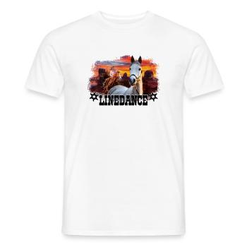 kl_linedance17 - T-shirt homme - blanc - Devant - AI Model Male 178 dark (178cm)
