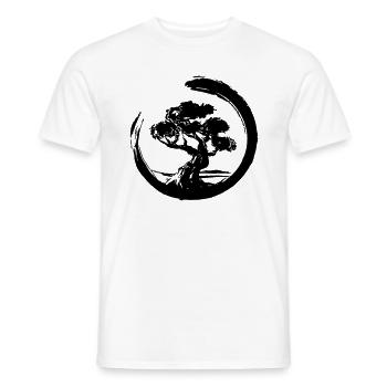 Horizont mit vintage Bonsai - Männer T-Shirt - Weiß - Vorne - AI Model Male 178 dark (178cm)