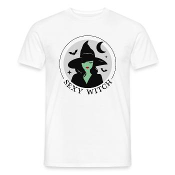 Sexy Witch - Men's T-Shirt - white - Front - AI Model Male 178 dark (178cm)