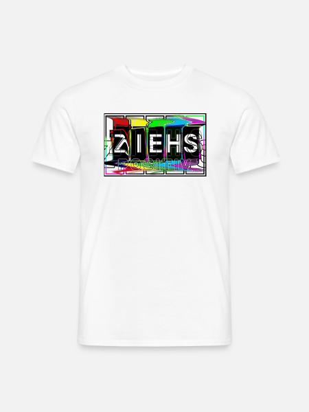 ZIEHS POSITIV - Männer T-Shirt - Weiß