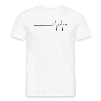 Pulse at the 2012 Earth Alive - Men's T-Shirt - white - Front - AI Model Male 178 dark (178cm)