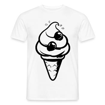 Cornet - T-shirt homme - blanc - Devant - AI Model Male 178 dark (178cm)