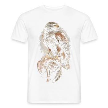 Falconry Falconers - Men's T-Shirt - white - Front - AI Model Male 178 dark (178cm)