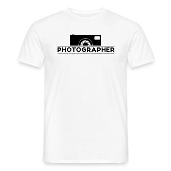 Photographer - Männer T-Shirt - Weiß - Vorne - AI Model Male 178 dark (178cm)