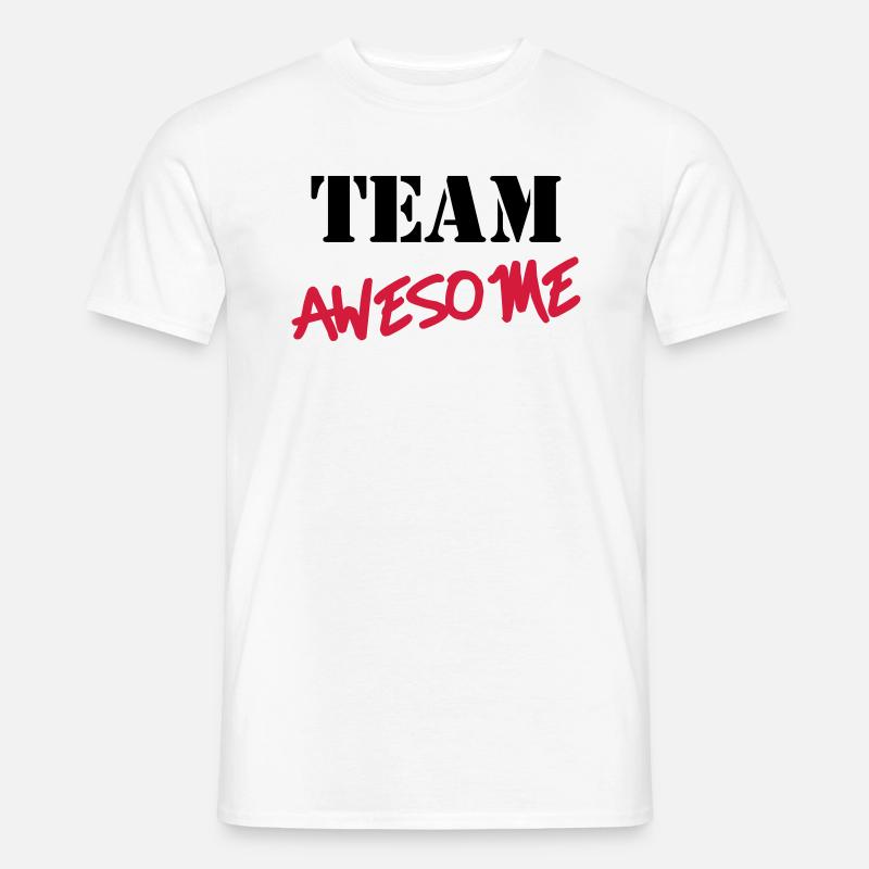 Team Awesome - Männer T-Shirt - Weiß