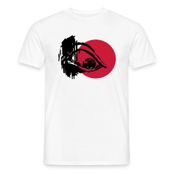 Evil Eye - Art Design - T-shirt homme - blanc - Devant - AI Model Male 178 dark (178cm)