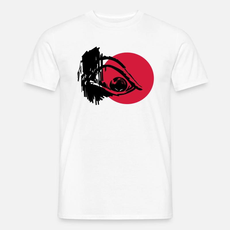 Evil Eye - Art Design - Männer T-Shirt - Weiß