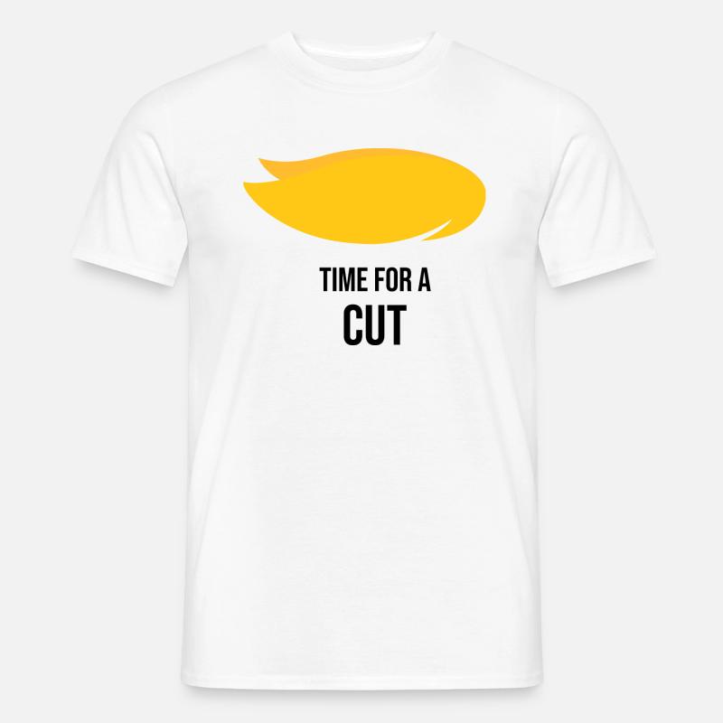 Time for a cut - Männer T-Shirt - Weiß