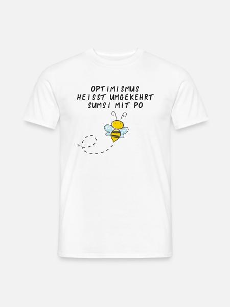 Sumsi mit Po - Männer T-Shirt - Weiß