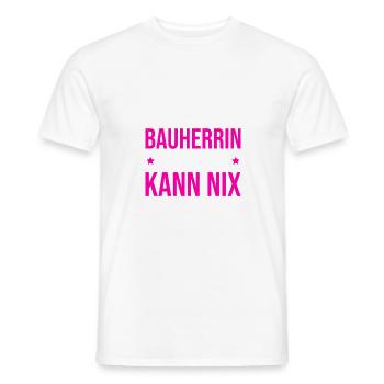 Bauherrin Hausbau Eigenheim Richtfest 2022 Damen - Männer T-Shirt - Weiß - Vorne - AI Model Male 178 dark (178cm)