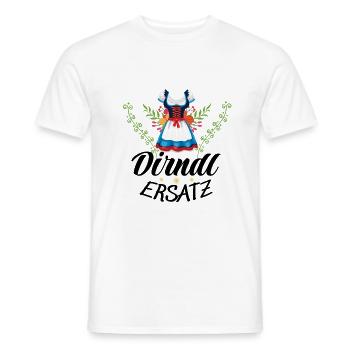 Dirndl Ersatz - Männer T-Shirt - Weiß - Vorne - AI Model Male 178 dark (178cm)