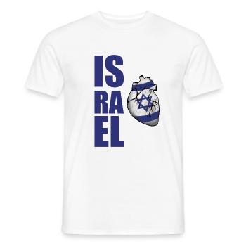 Israel - Männer T-Shirt - Weiß - Vorne - AI Model Male 178 dark (178cm)