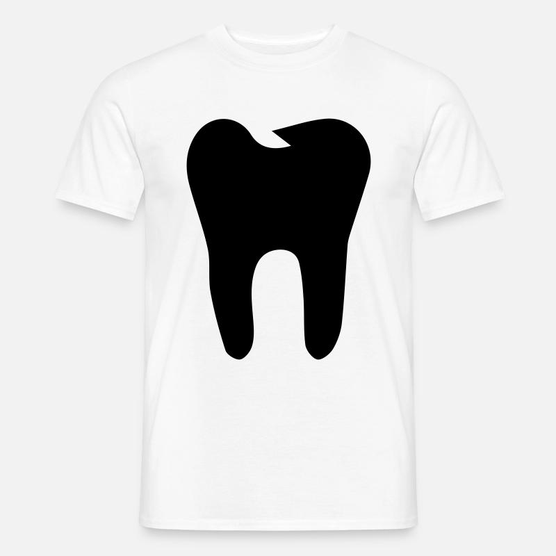 Zahn icon symbol - Männer T-Shirt - Weiß