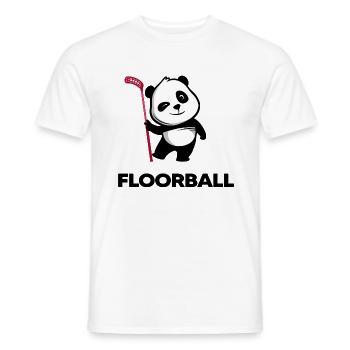 Floorball Unihockey Floorball-Panda Unihoc - T-shirt homme - blanc - Devant - AI Model Male 178 dark (178cm)