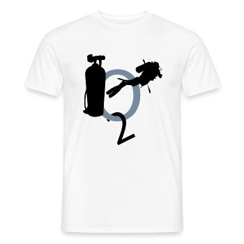 Diving - Männer T-Shirt - Weiß - Vorne - AI Model Male 178 dark (178cm)