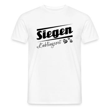 Siegen - Lieblingsort mit Stadtnamen - Männer T-Shirt - Weiß - Vorne - AI Model Male 178 dark (178cm)