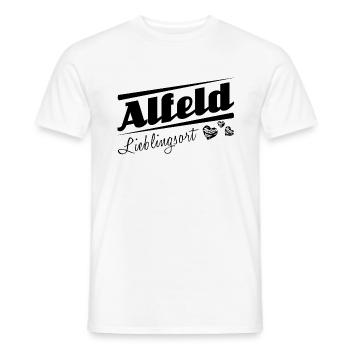Alfeld - Lieblingsort mit Stadtnamen - Männer T-Shirt - Weiß - Vorne - AI Model Male 178 dark (178cm)