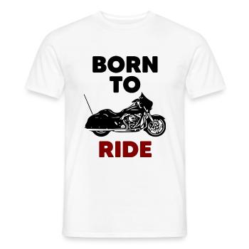 Rocker Oldschool Chopper Bobber Biker Gift - Men's T-Shirt - white - Front - AI Model Male 178 dark (178cm)
