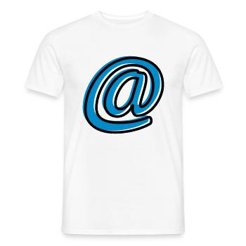 @ - Men's T-Shirt - white - Front - AI Model Male 178 dark (178cm)