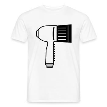 Föhn - Männer T-Shirt - Weiß - Vorne - AI Model Male 178 dark (178cm)