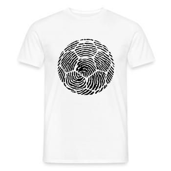 Handball Fingerabdruck - Identität - Sport - Team - Männer T-Shirt - Weiß - Vorne - AI Model Male 178 dark (178cm)