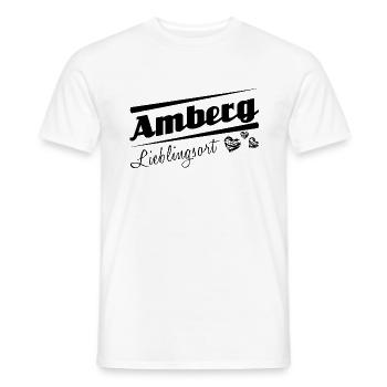 Amberg - Lieblingsort mit Stadtnamen - Männer T-Shirt - Weiß - Vorne - AI Model Male 178 dark (178cm)