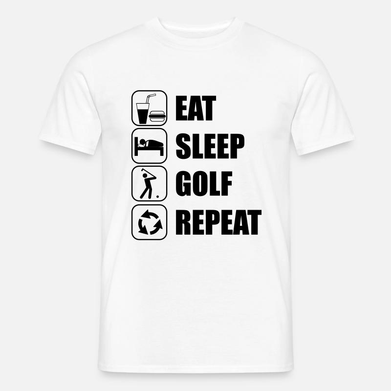 Eat Sleep Golf Repeat - Men’s T-shirt - undefined
