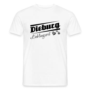 Dieburg - Lieblingsort mit Stadtnamen - Männer T-Shirt - Weiß - Vorne - AI Model Male 178 dark (178cm)