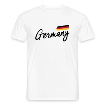 Germany - Germany - Federal Republic of Germany - Men's T-Shirt - white - Front - AI Model Male 178 dark (178cm)