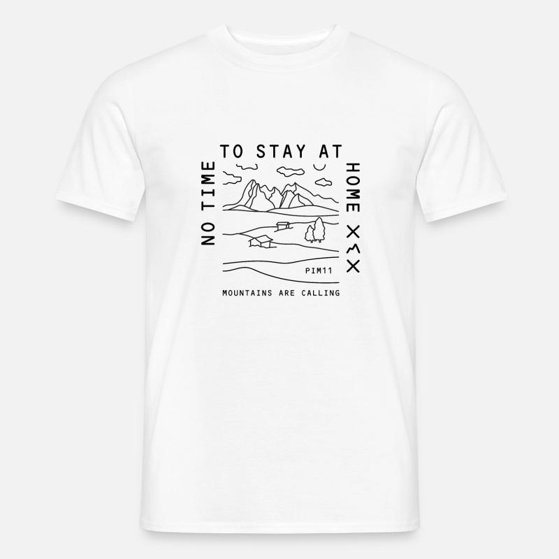 Mountains are calling - Männer T-Shirt - Weiß