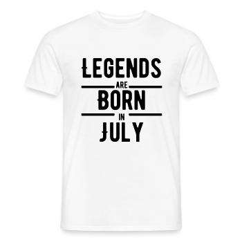 Legenden Geburtstag geboren Juli - Männer T-Shirt - Weiß - Vorne - AI Model Male 178 dark (178cm)